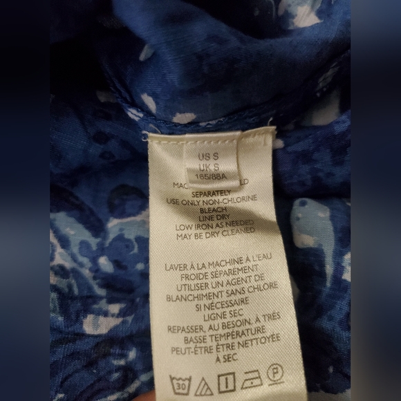 ANTHROPOLOGIE PILCRO THE TAVI RUFFLED BUTTON DOWN Size S Small - Picture 8 of 8